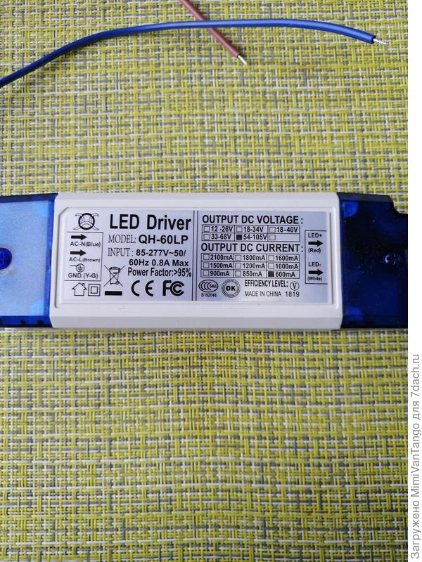 Драйвер с характеристиками