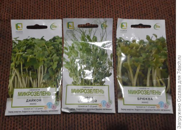 Это следующая партия &amp;quot;старушек&amp;quot; (так говорил Остап Бендер). Покупаю пакетики с пометкой &amp;quot;на микрозелень&amp;quot;, в них семена точно ничем не обработанные. По стоимости выходит так же, как обычные семена.