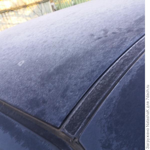 на машине изморось