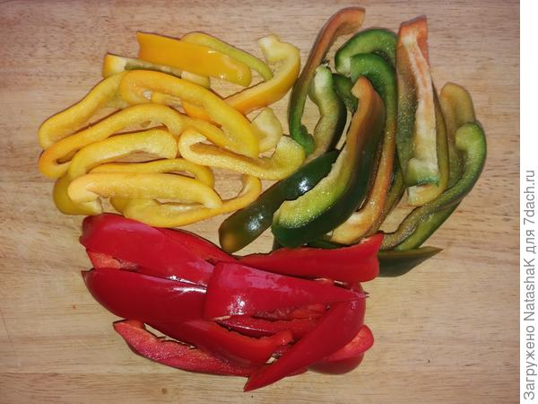 Нарезка перцев