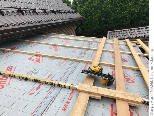 Гидроизоляция и обрешётка кровли