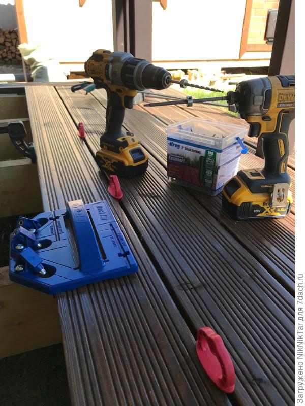 Монтаж террасной доски из лиственницы
