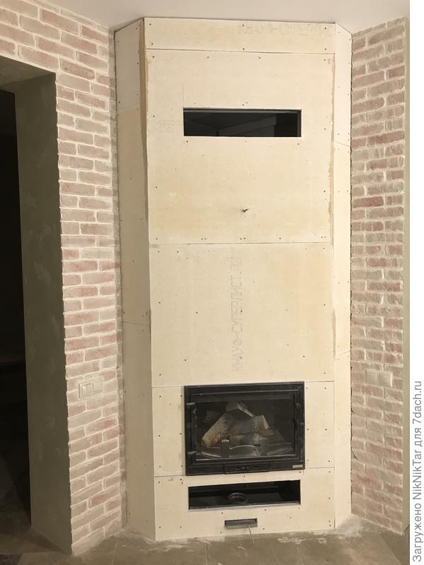 Внешний короб готов к отделке.