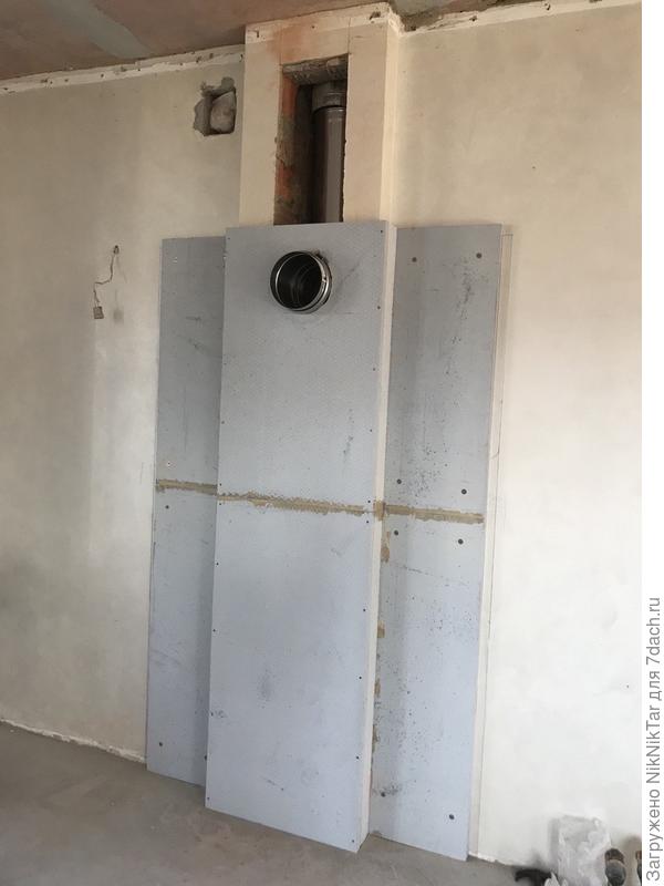 Защита стены от нагревания панелями силиката кальция