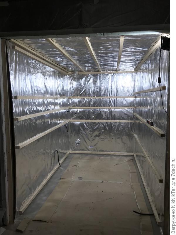 Фольгирование и обрешётка под вагонку