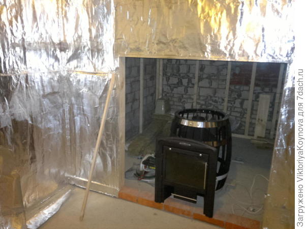 ROCKWOOL на всю баньку 3,5мх5,5м (16 пачек снаружи и 15 внутри)