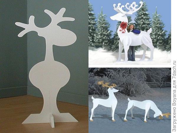 Олень из фанеры. Фото с сайта /https://ru.pinterest.com/