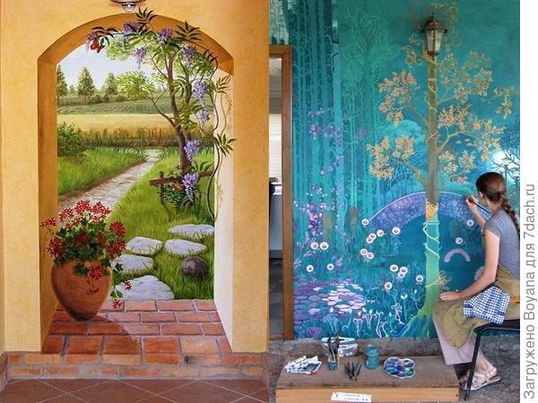 Настенная живопись. Фото с сайта ru.pinterest.com