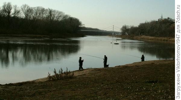 Глубина более 10 метров. В этой яме ловили очень крупных сомов.
