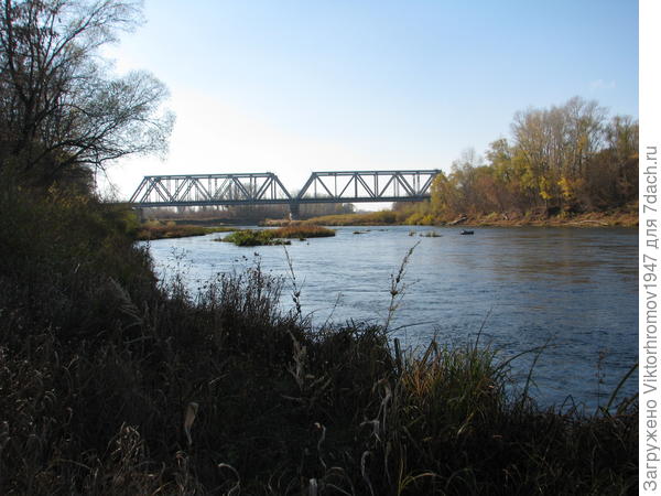 Мост через Урал, один из первых железнодорожных мостов России. 1904г.