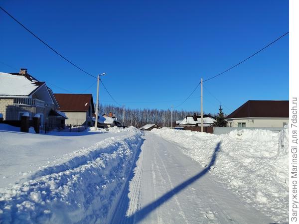 Вон та самая дальняя крыша - это наша.