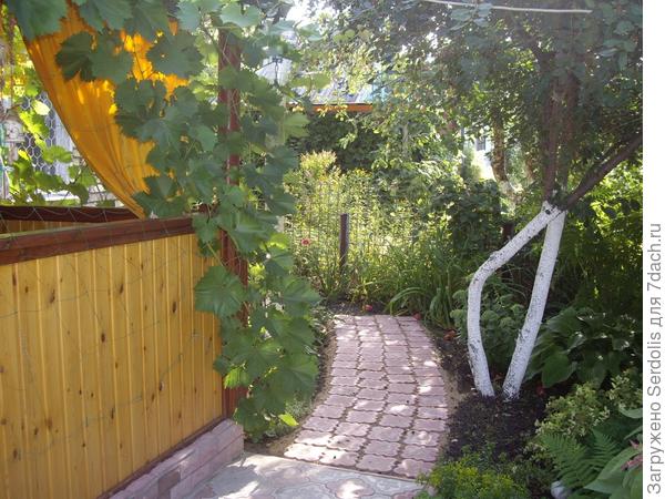 дорожка из остатков плитки