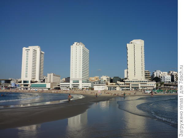 Тель-Авив в Средиземном море