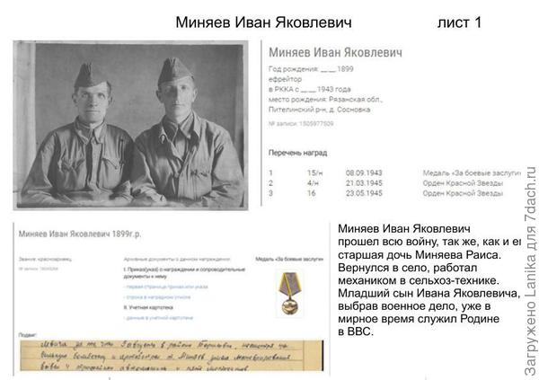 Лист 1. Дед мужа слева.