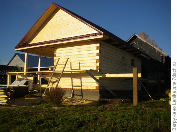 Баня на фундаменте.