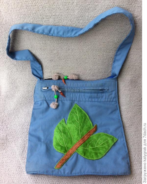 Пришила аппликацию с росточком