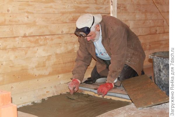 Выравнивание фундамента.