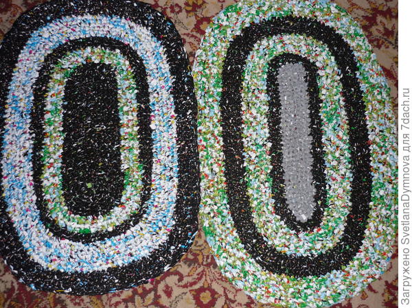 Коврики (массажные) из молочных пакетов для душа, бани на даче