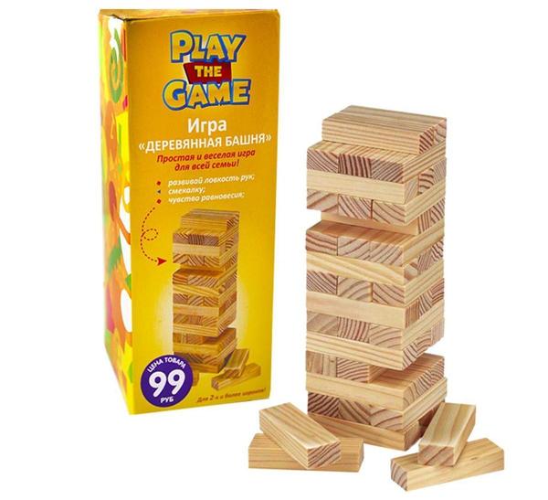 Развивающая игра для всей семьи - дженга. Фото с сайта fix-price.ru
