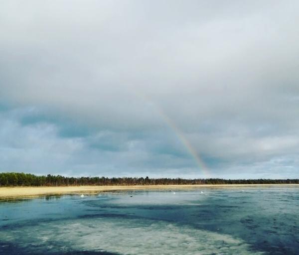 Зимняя радуга над Ладожским озером. Фото с сайта fontanka.ru