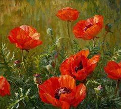 Цветы для всех, кто любит природу))) Картину написал мой папа.