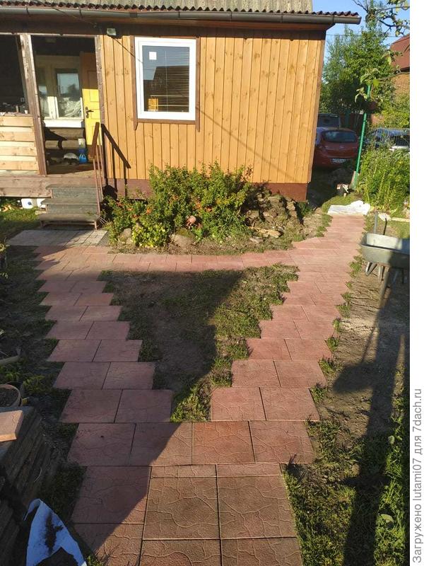 Дорожка расходится в разные направления.