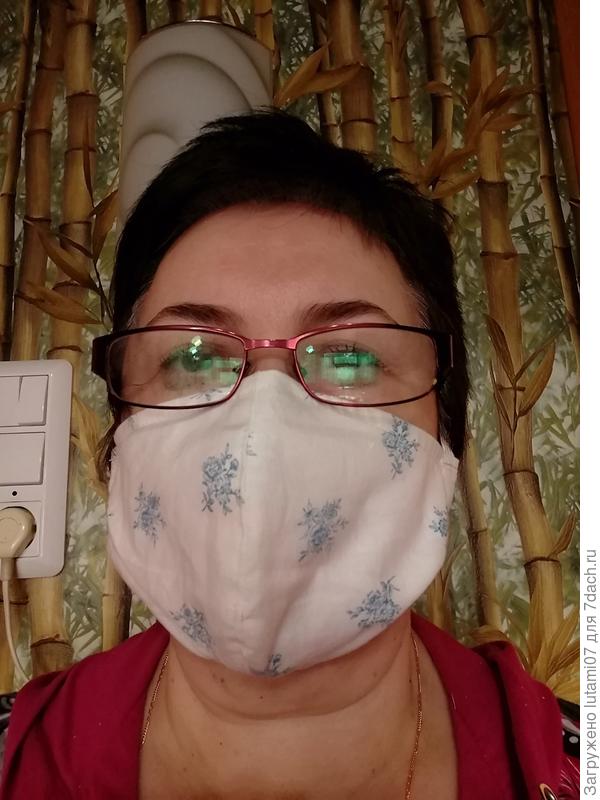 Мой фейс в маске. Весна, начало пандемии....
