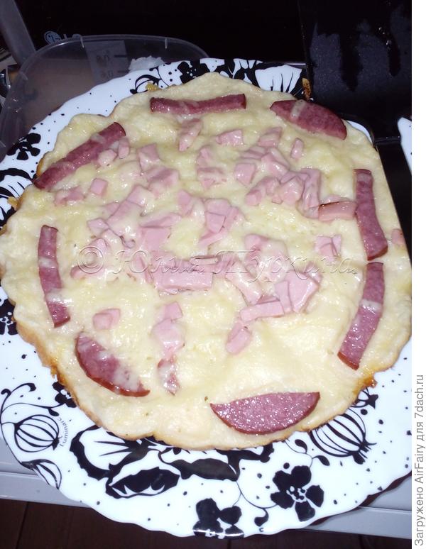 Ленивая послепраздничная пицца в сковородке.