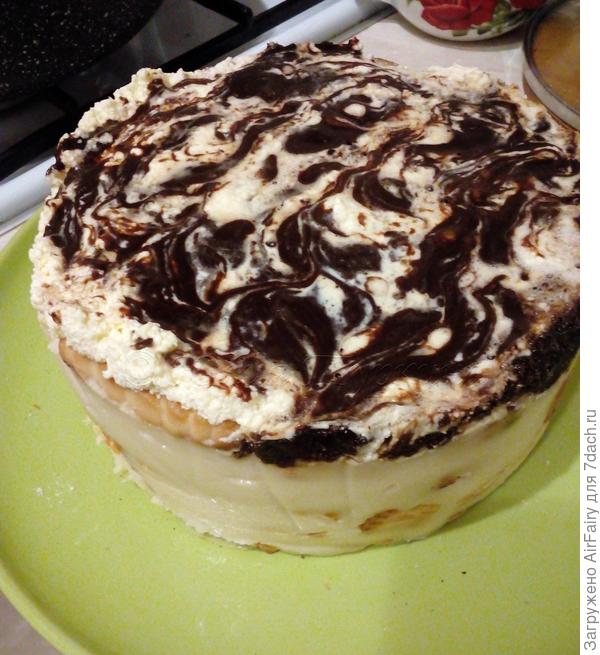 Муссовый тортик без выпечки делала на 14 февраля