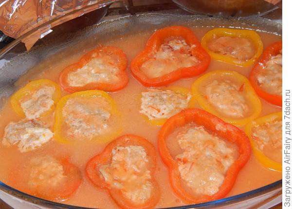 Запеченые в духовке перечные бочонки