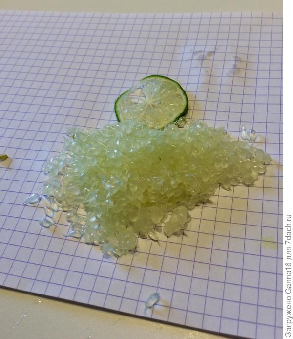 Вот столько «икры» получилось из данного лайма