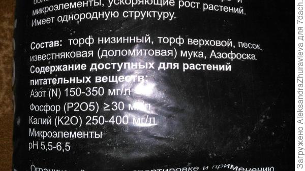 Характеристики используемого грунта.