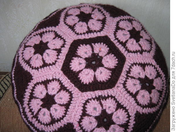 а это вязание африканским квадратом