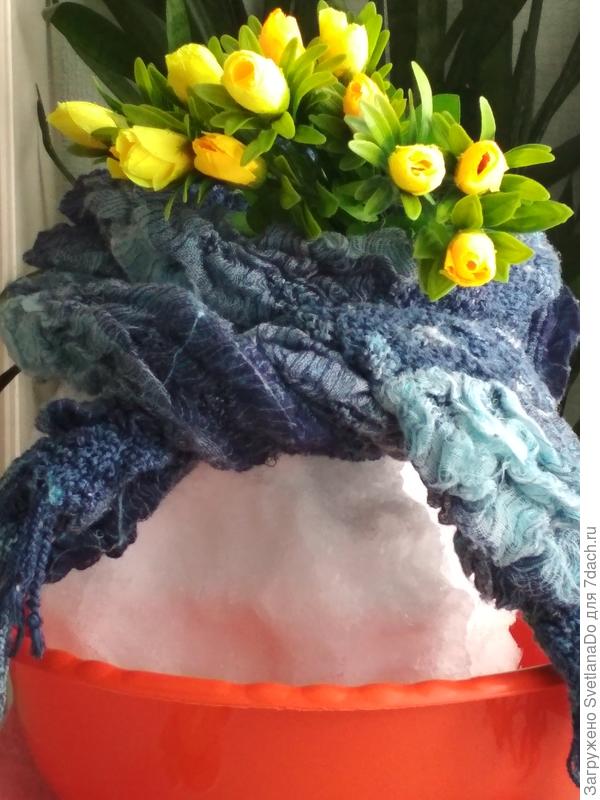 Туту уже без головы,но шарф втаял,приносила домой.