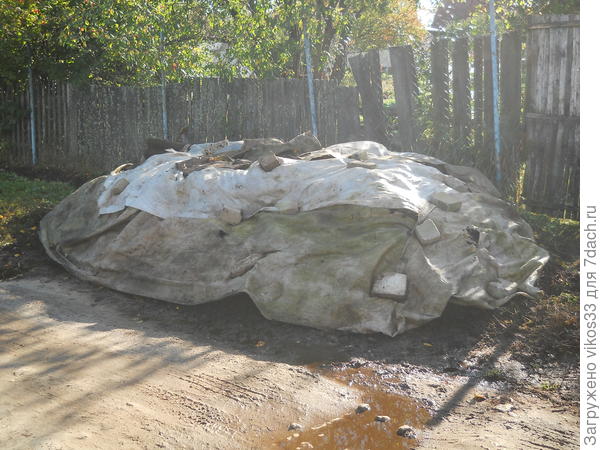 Куча полужидкого навоза пониженной влажности