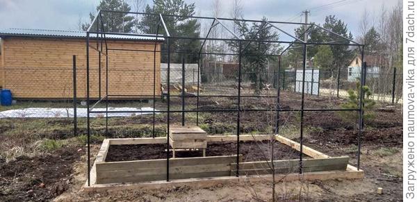 Каркас сварной из металлического профиля.