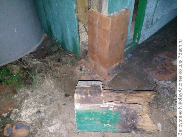 ремонт угла дачного домика