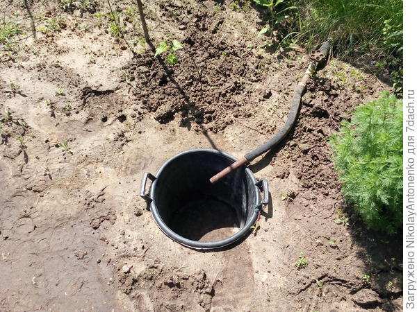вкопанная в землю ёмкость