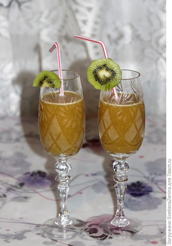 Шампанское, апельсин и киви