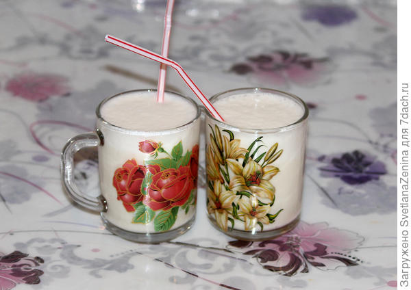 Молоко и банан