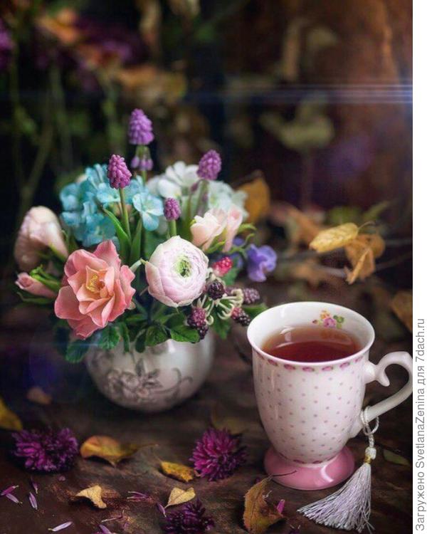 Пусть чашечка горячего чая согреет зимними вечерами!