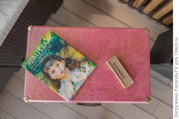 Переделка старого чемодана в журнальный столик. Декорирование пленкой