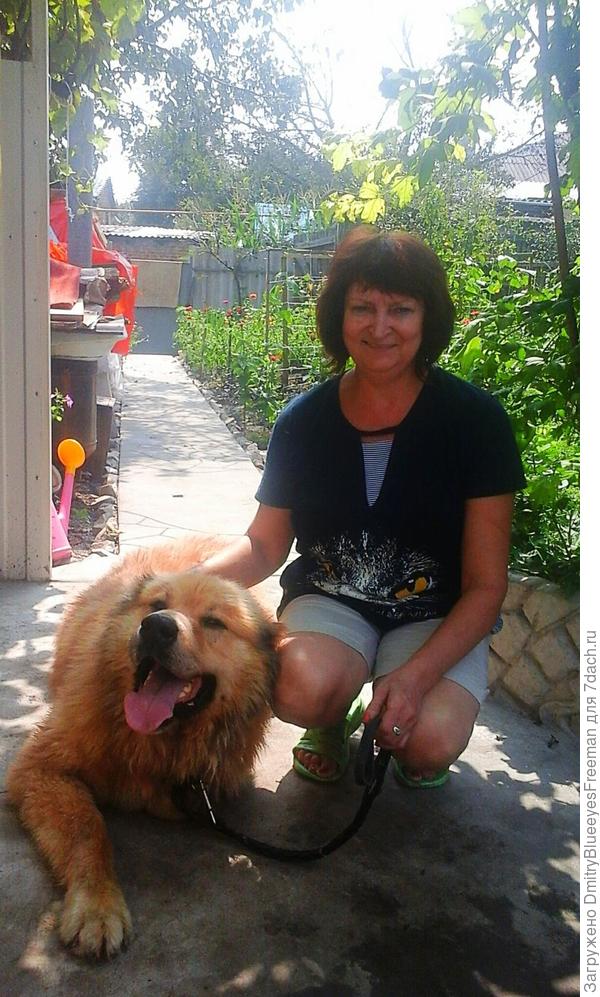 После купания, Рем доволен)