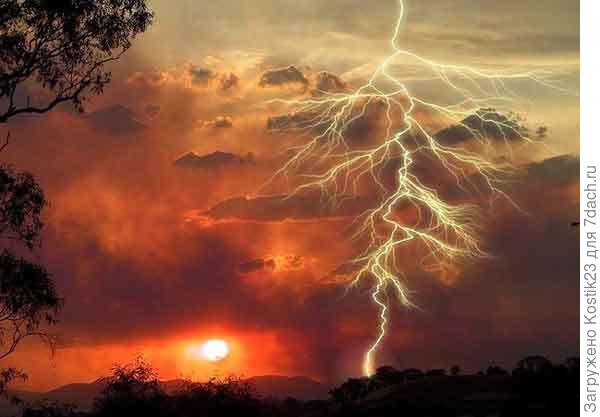Молния .