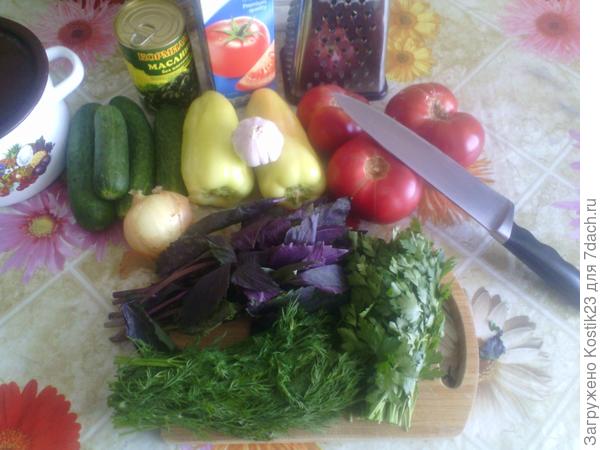 Набор продуктов.