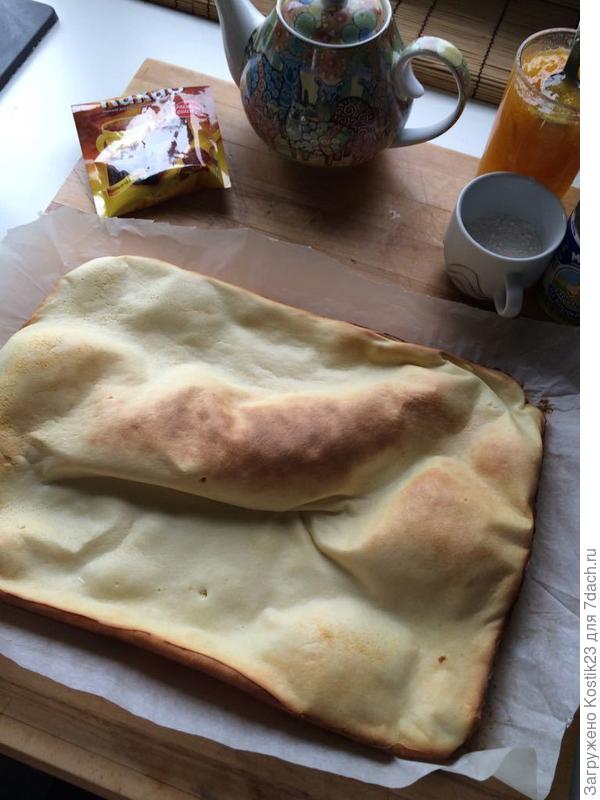 Достали и ждём пока осядет ,3-5 минут...