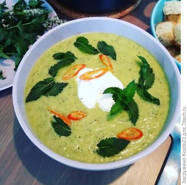 Из цукини с мятой :) ...