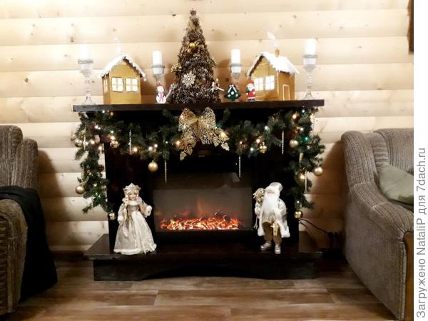 Это камин. Мы делали его сами.