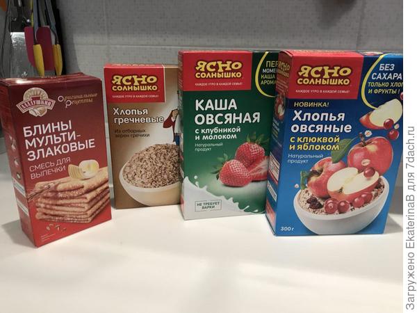 Каши и смесь для блинов