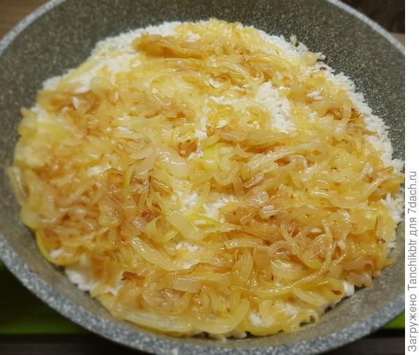 Минтай с луком и рисом по рецепту бабушки Анны - пошаговый рецепт приготовления с фото () Минтай с луком и рисом по рецепту бабушки Анны - пошаговый рецепт приготовления с фото